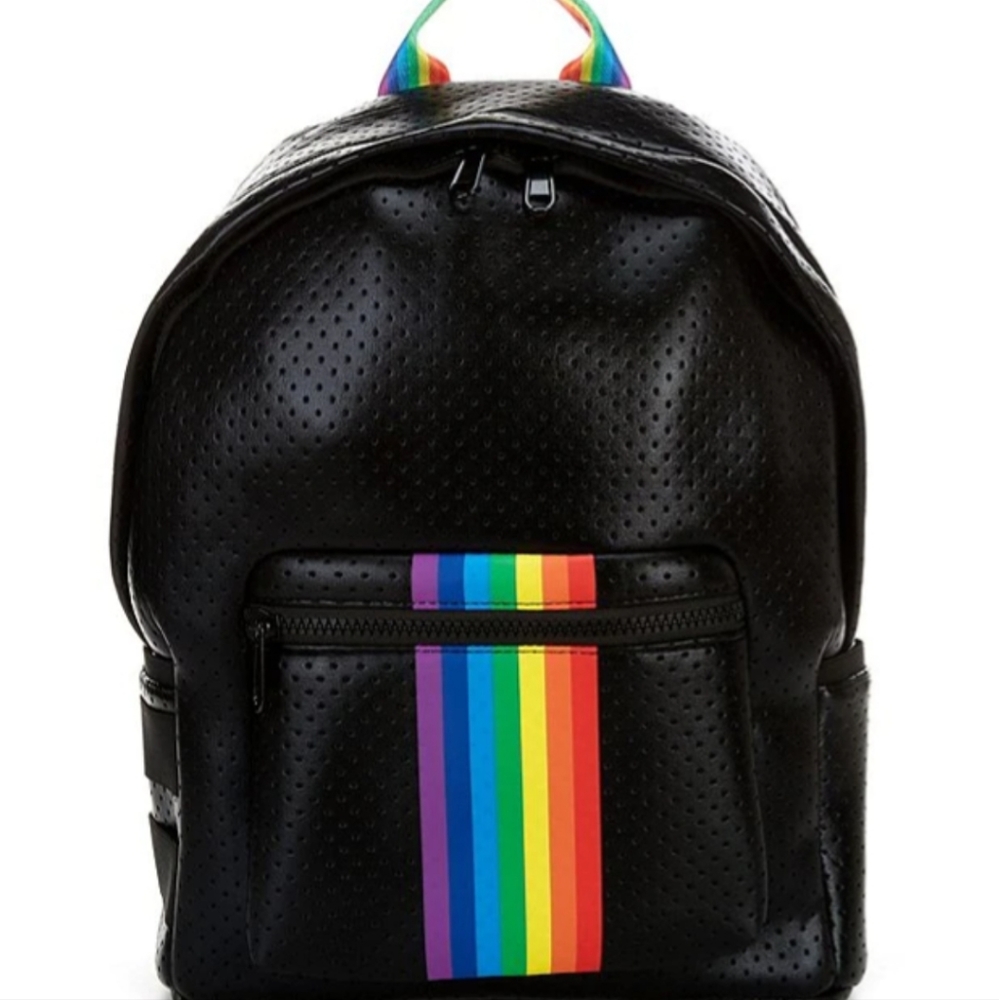 Parker & Hyde Rainbow Stripe Neoprene Backpack